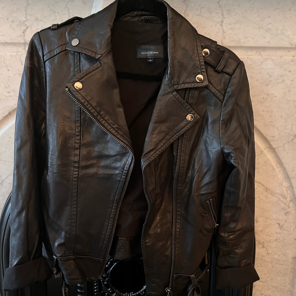 Mackage Black Leather Jacket